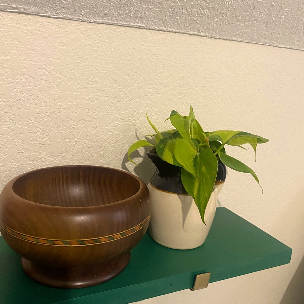 handcrafted wooden bowl